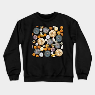 Pumpkin Tile 2 (Dark Green) Crewneck Sweatshirt